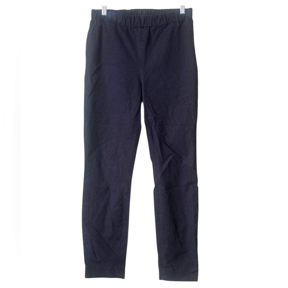 COS Black Pull On Elastic Waistband Straight Pants Sz 12